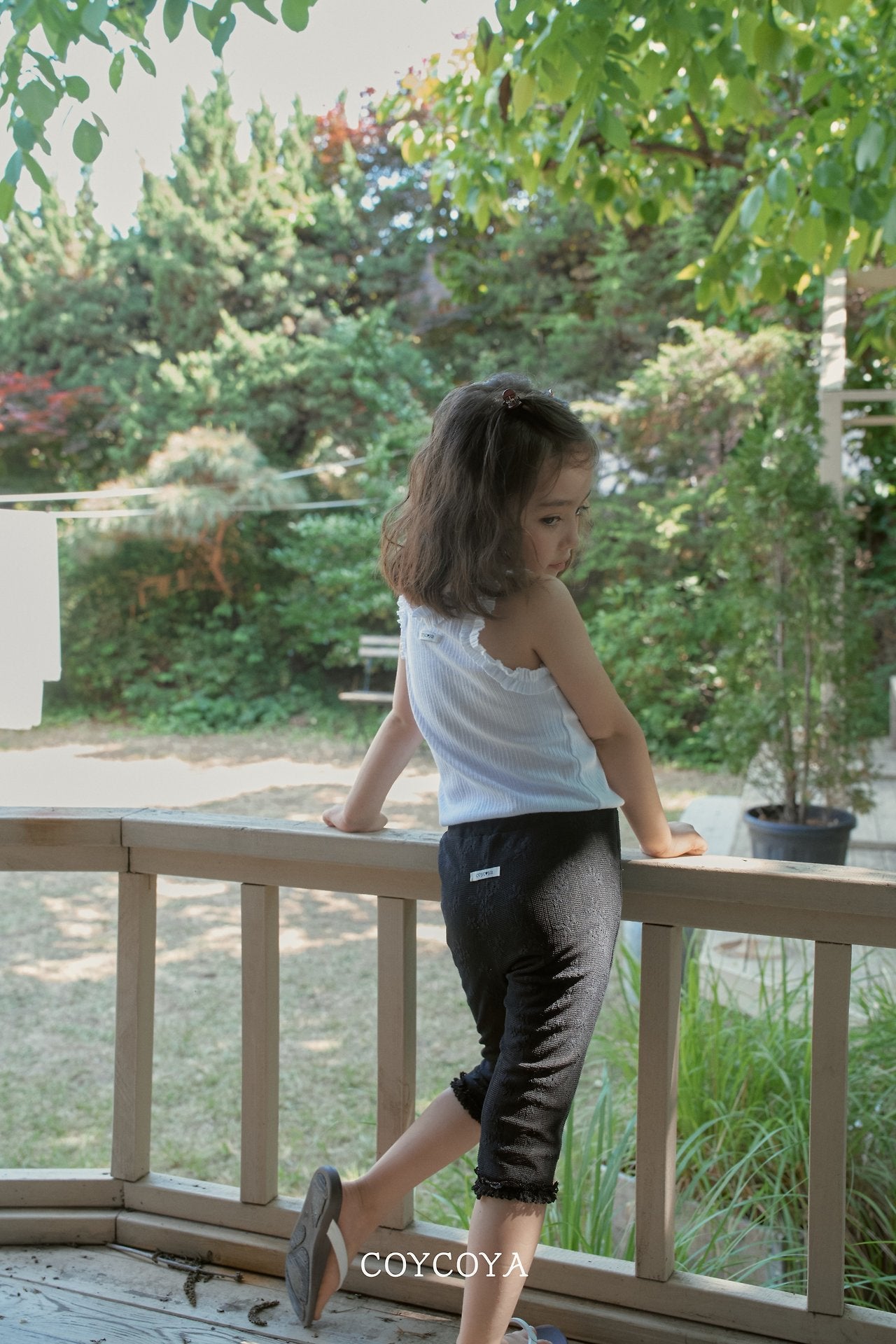 ［COYCOYA］Bloom capri pants