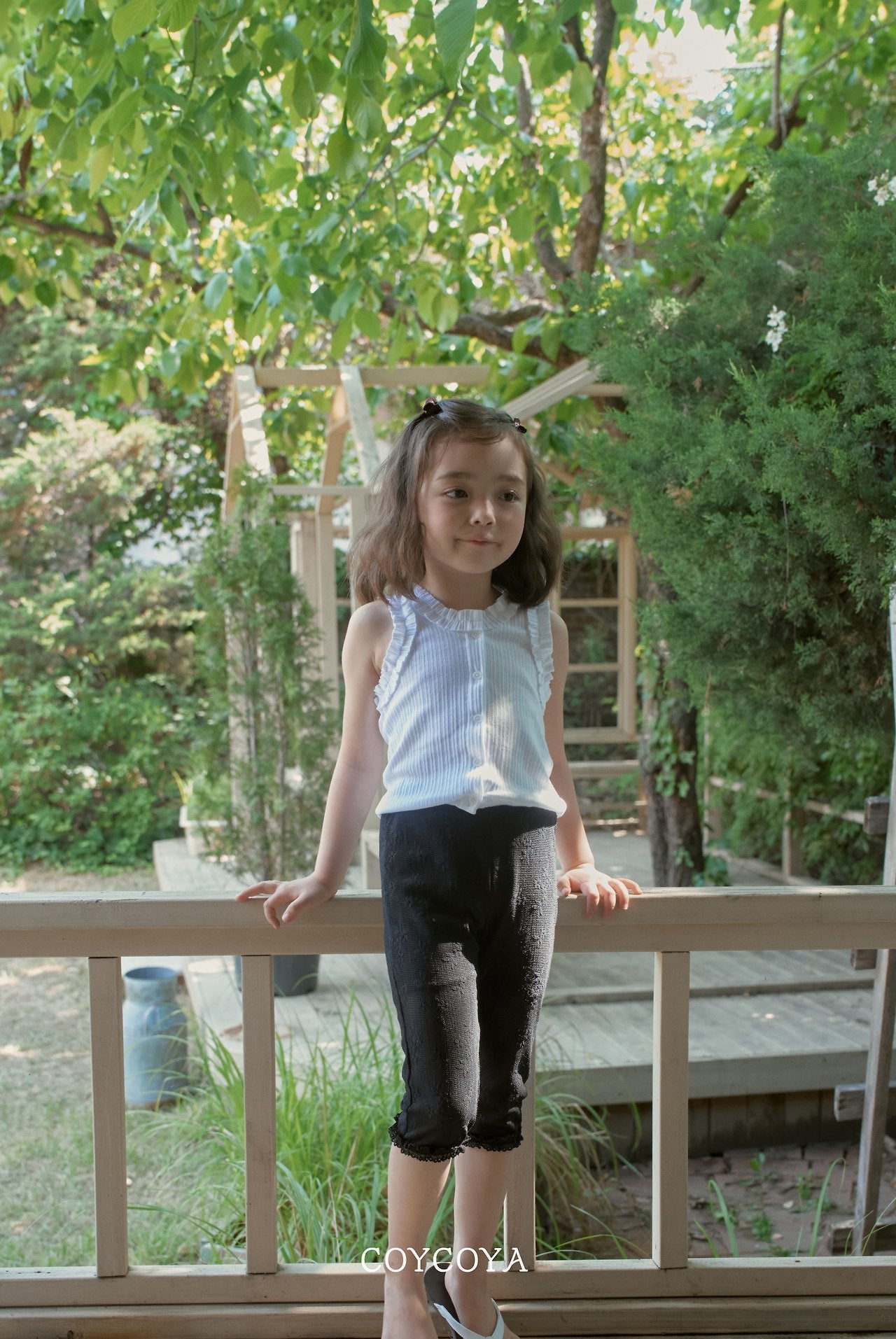 ［COYCOYA］Bloom capri pants