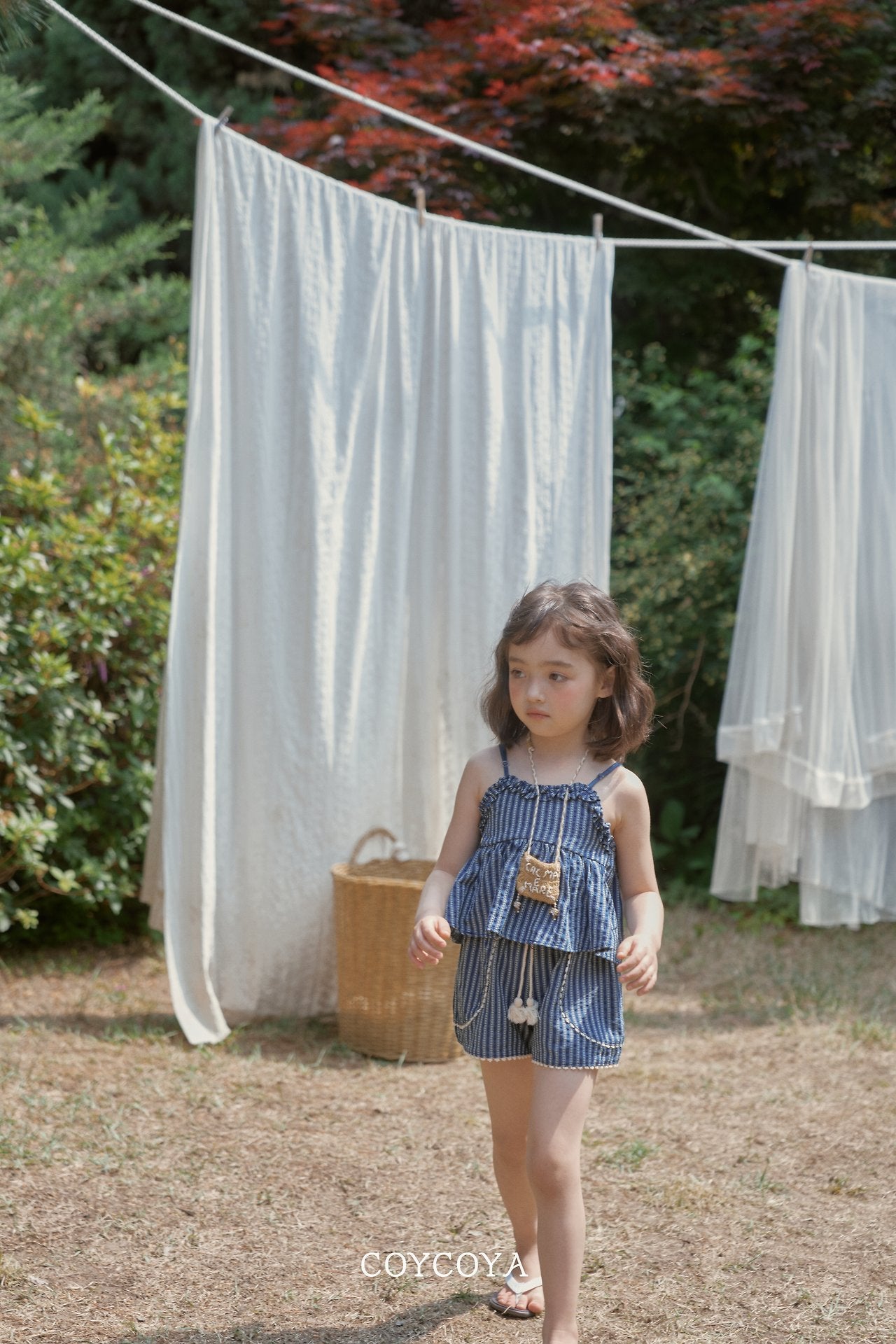 ［COYCOYA］Ethnic frill camisole blouse