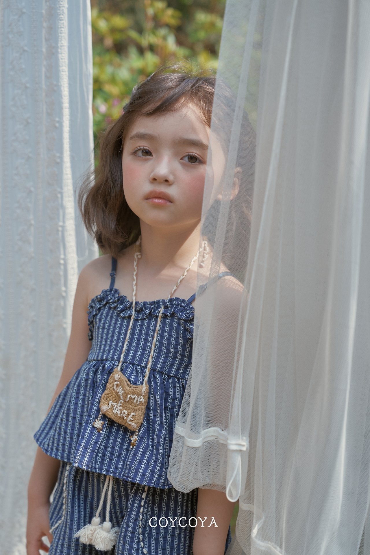 ［COYCOYA］Ethnic frill camisole blouse