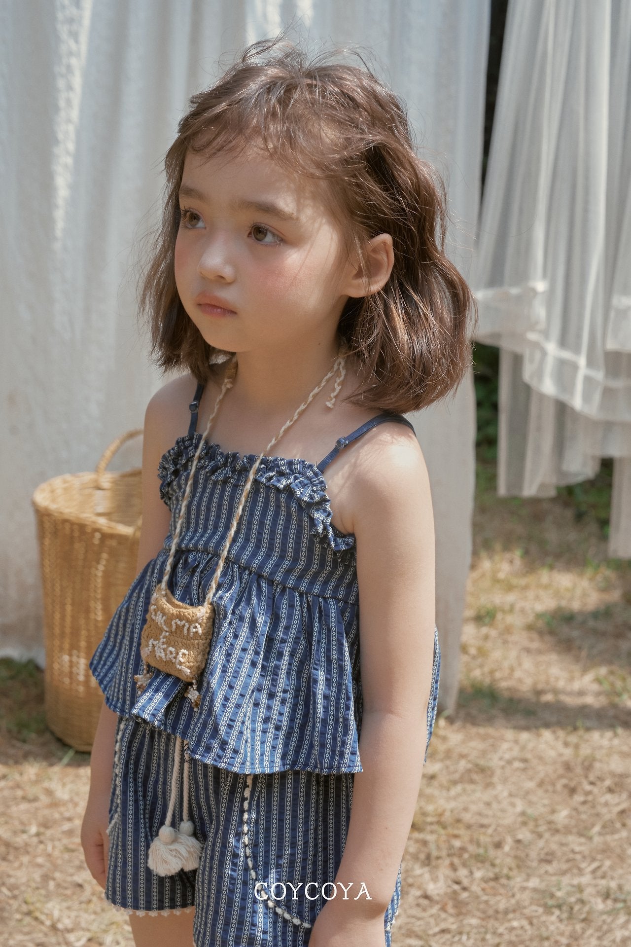 ［COYCOYA］Ethnic frill camisole blouse