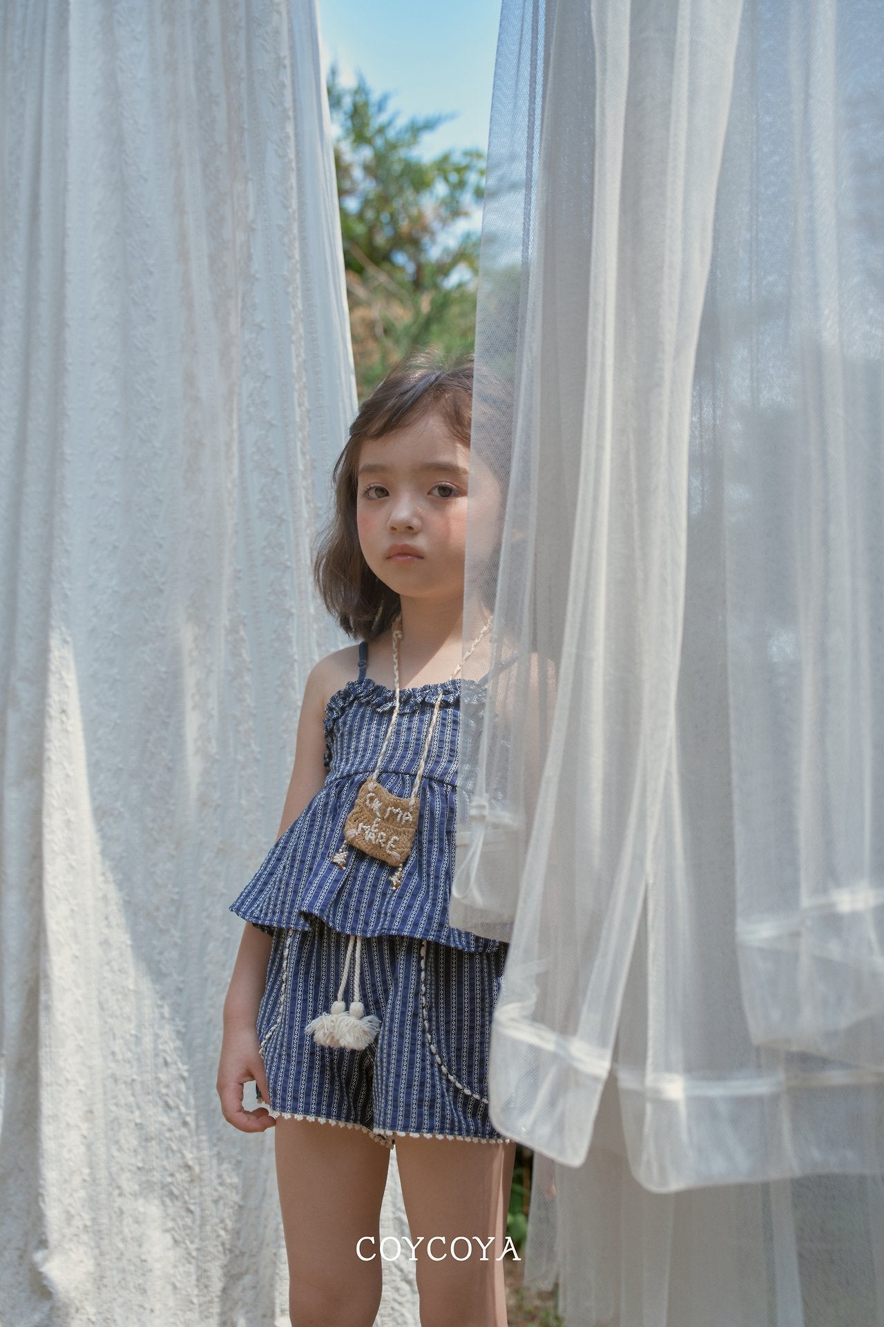 ［COYCOYA］Ethnic frill camisole blouse