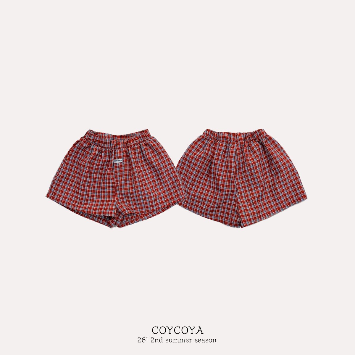 ［COYCOYA］Check short pants