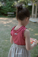 ［COYCOYA］Dahlia shirring sleeveless tops