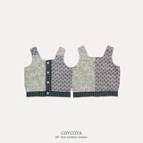 ［COYCOYA］Patchwork vest