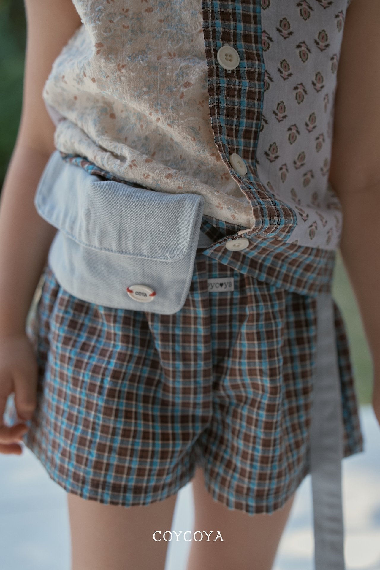 ［COYCOYA］Patchwork vest