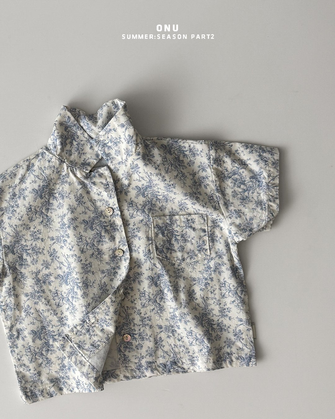 ［onu］Flower beach shirt
