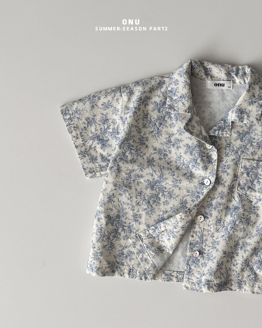 ［onu］Flower beach shirt