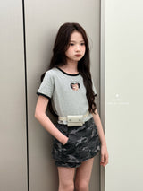 ［comma］Heart cat tee