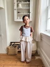 ［comma］Stripe skirt pants