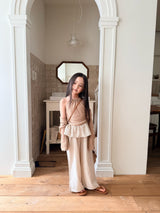 ［comma］Stripe skirt pants