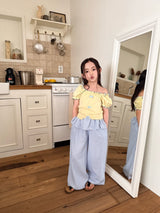［comma］Stripe skirt pants