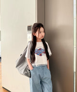 ［comma］Rookies lace layered tee