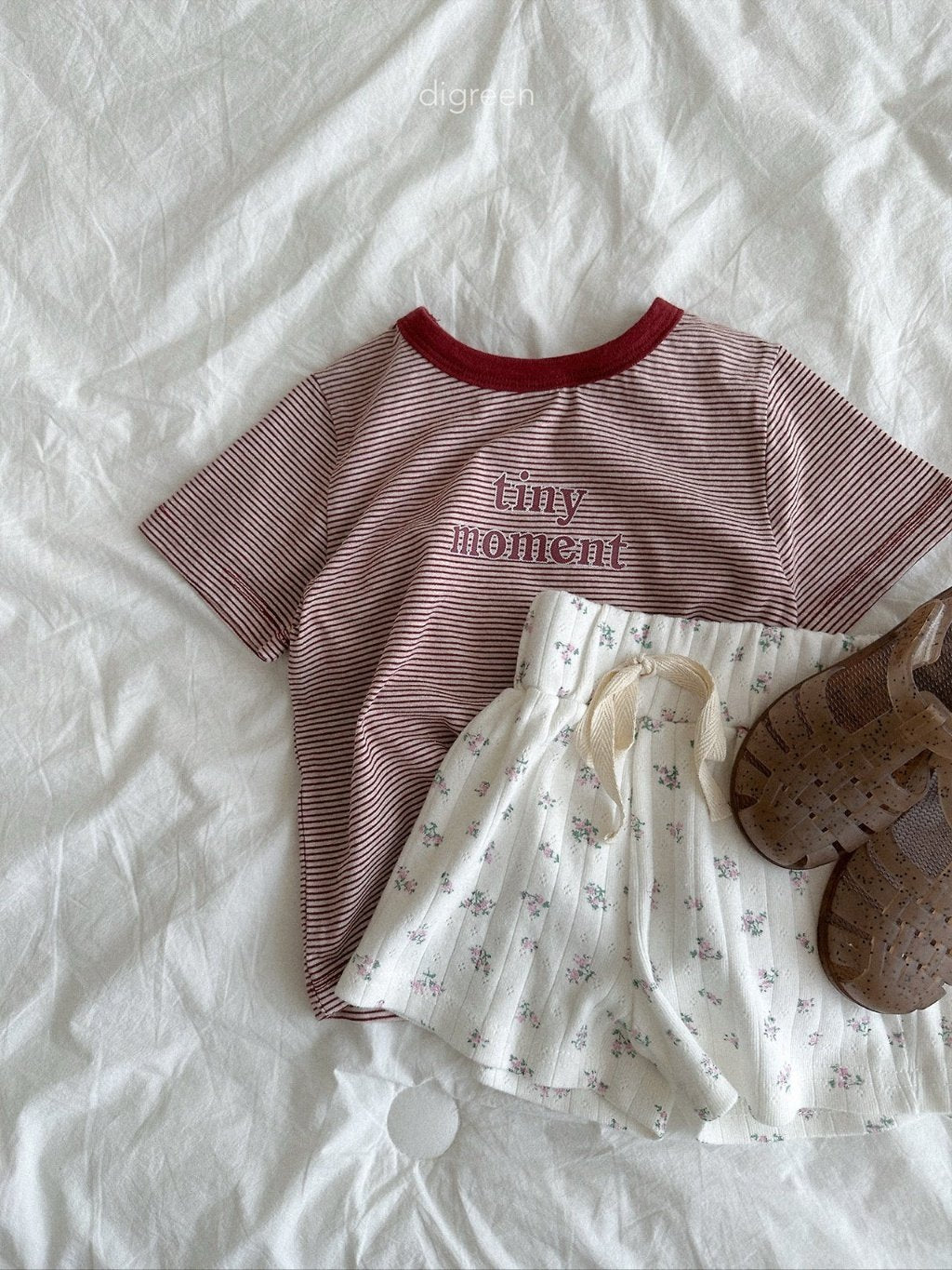 ［digreen］Tiny stripe tee