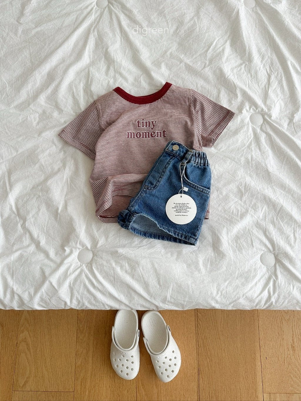 ［digreen］Tiny stripe tee