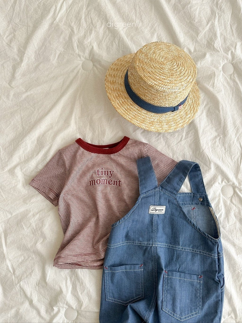 ［digreen］Tiny stripe tee