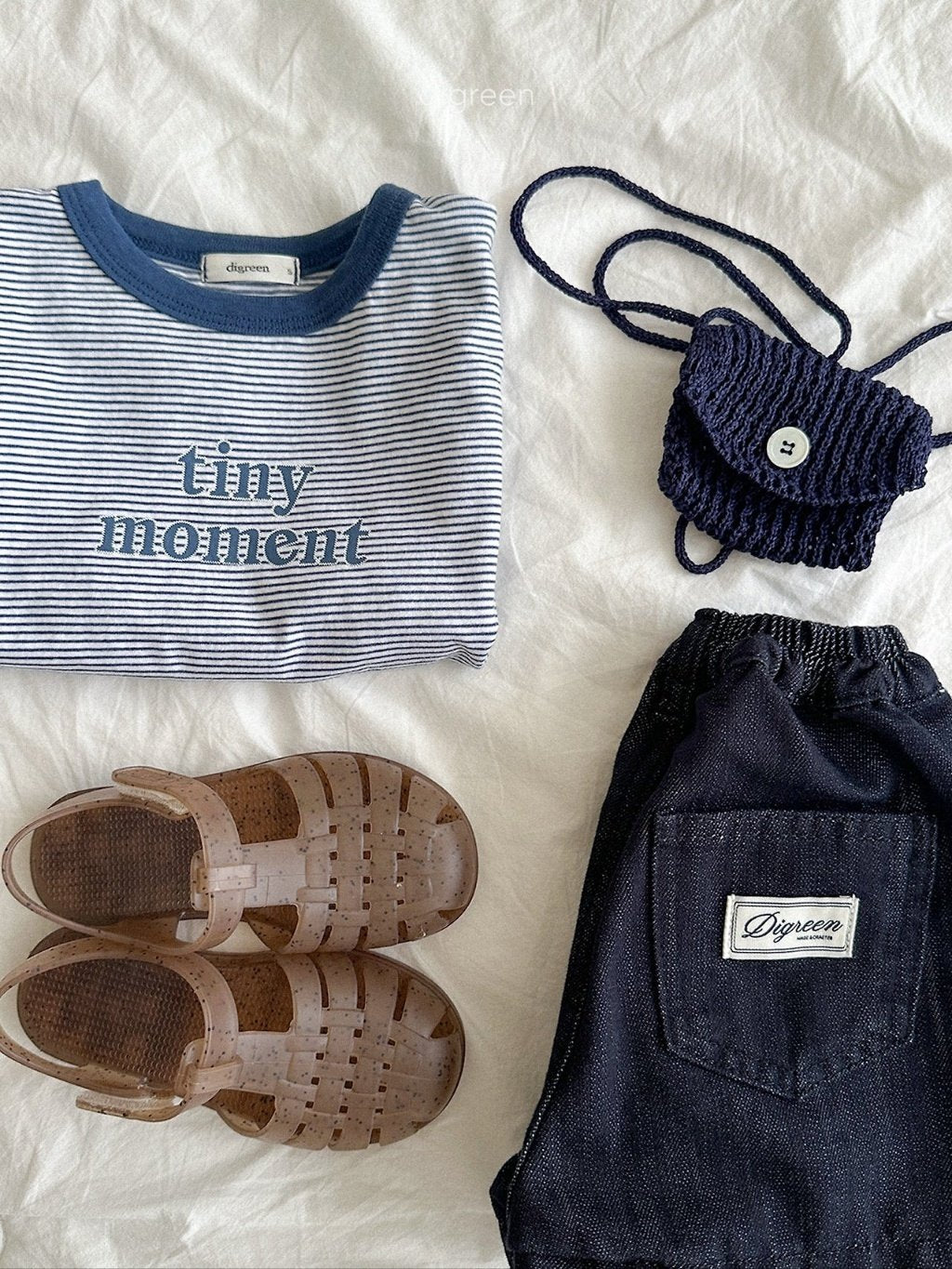 ［digreen］Tiny stripe tee
