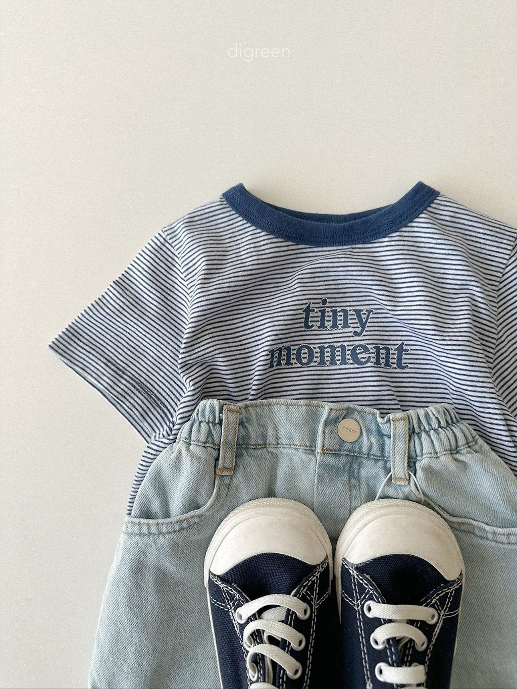 ［digreen］Tiny stripe tee