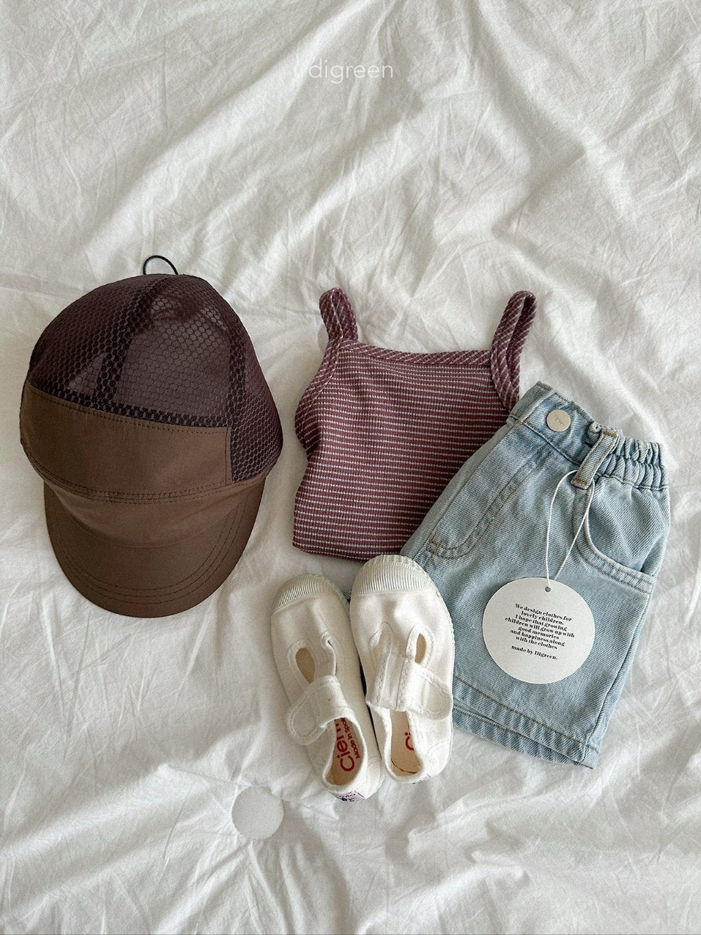 ［digreen］Peanut stripe sleeveless