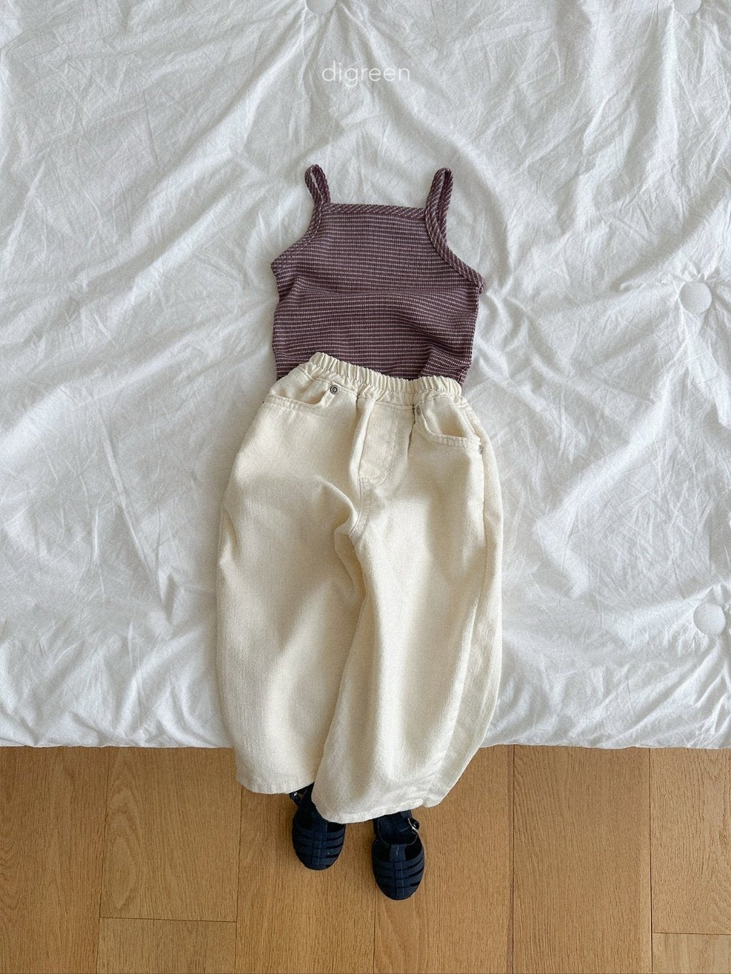 ［digreen］Peanut stripe sleeveless