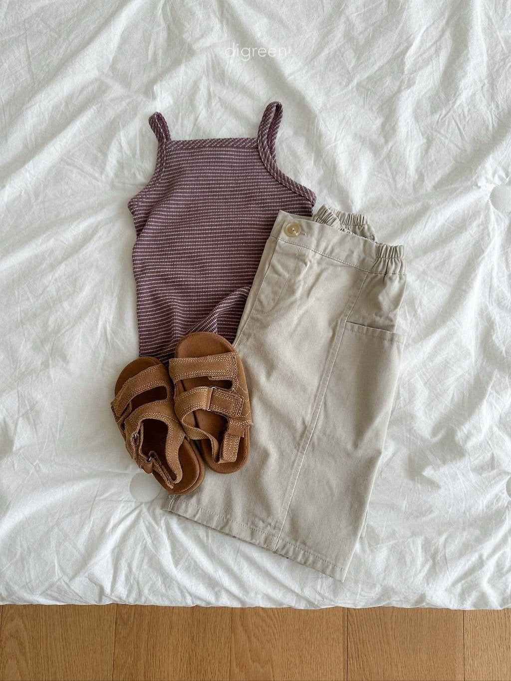 ［digreen］Peanut stripe sleeveless