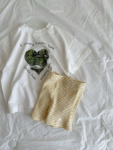 ［digreen］Butter stripe short pants