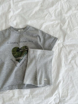 ［digreen］Butter stripe short pants