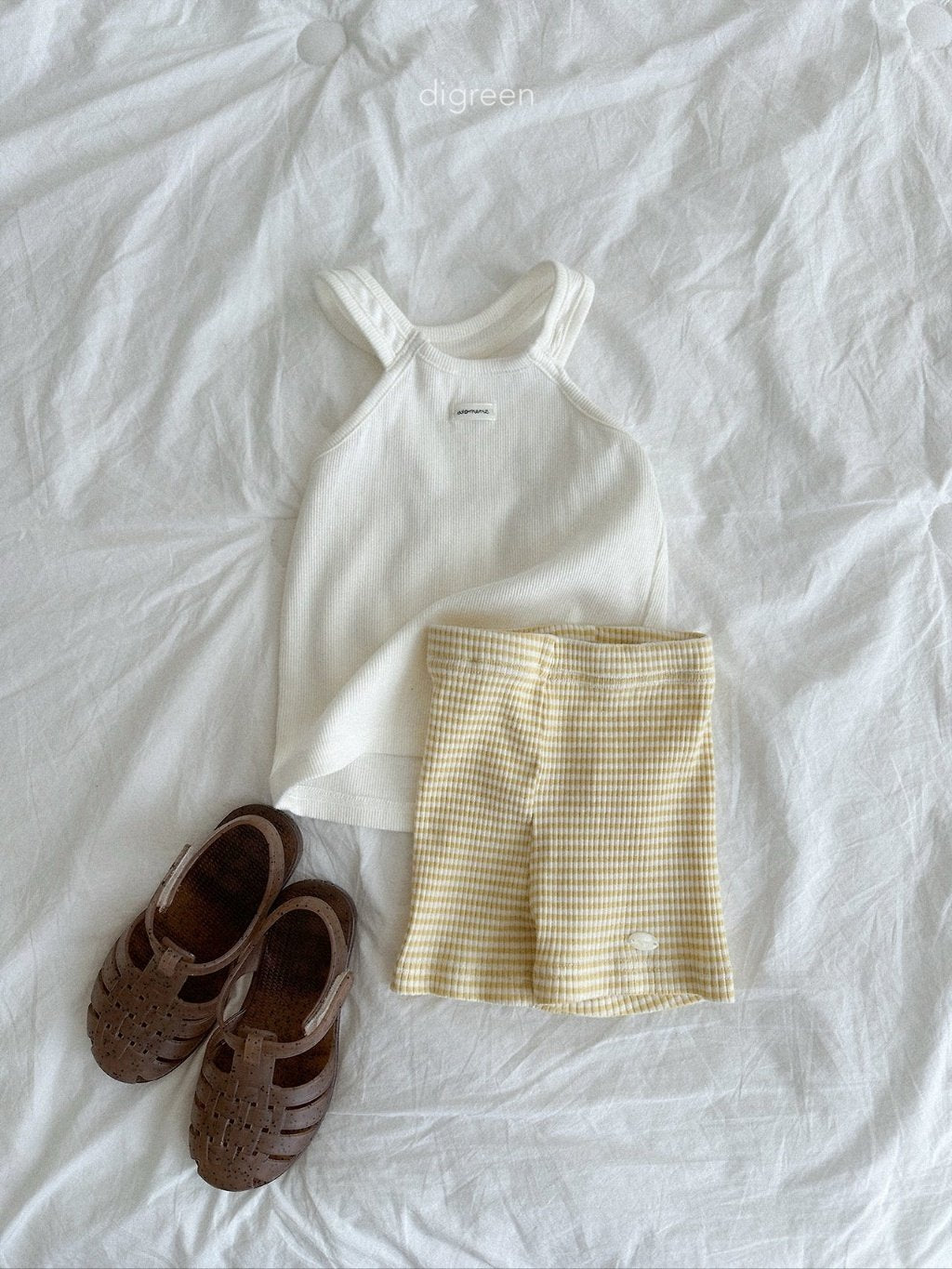 ［digreen］Butter stripe short pants