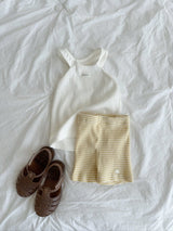 ［digreen］Butter stripe short pants
