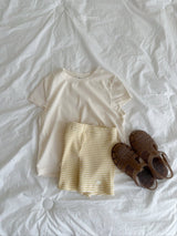 ［digreen］Butter stripe short pants