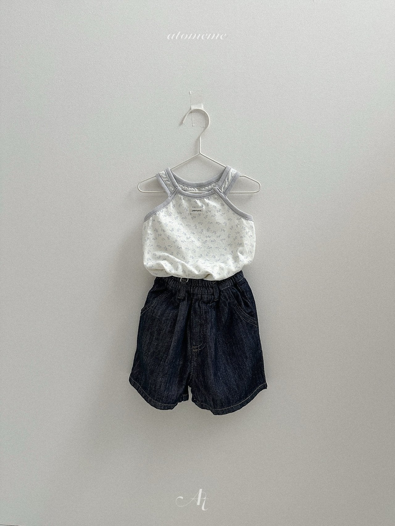 ［atomeme］Rene flower halter-neck tops