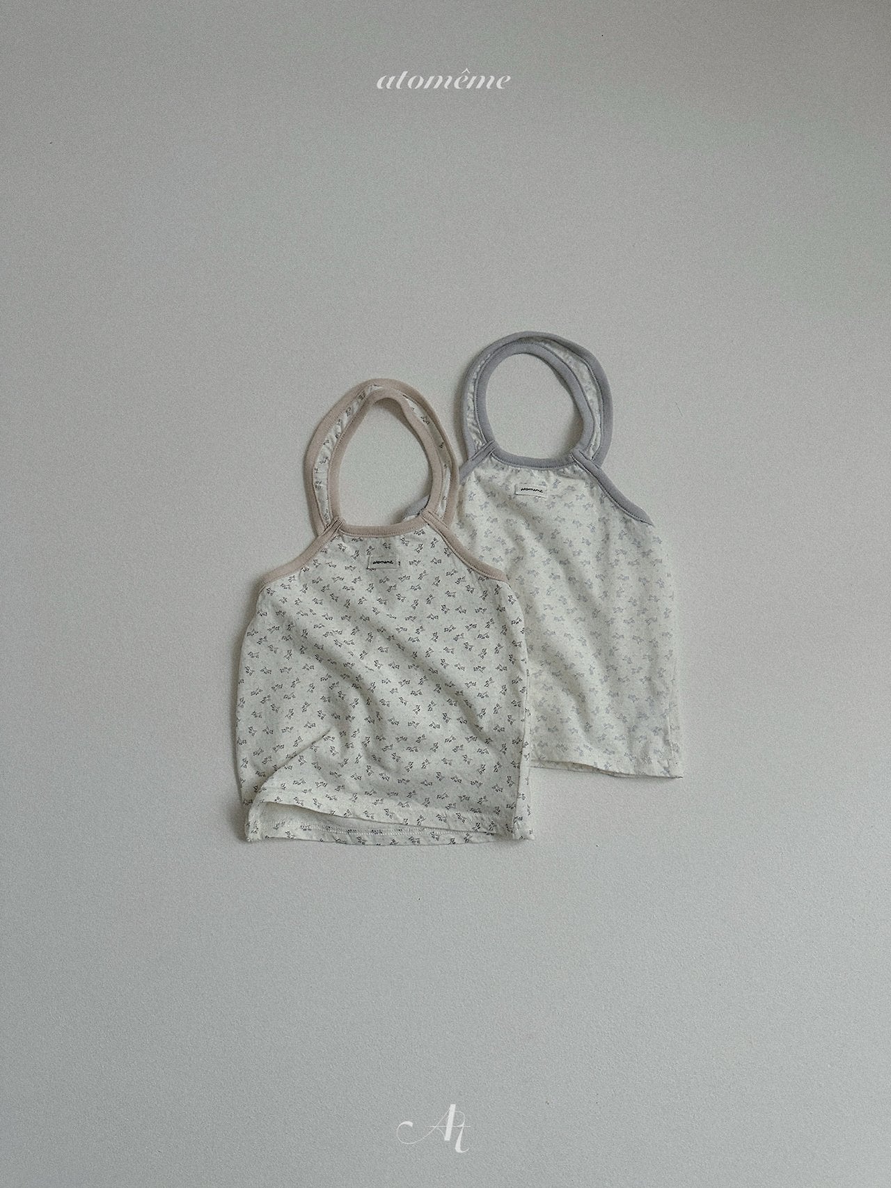 ［atomeme］Rene flower halter-neck tops