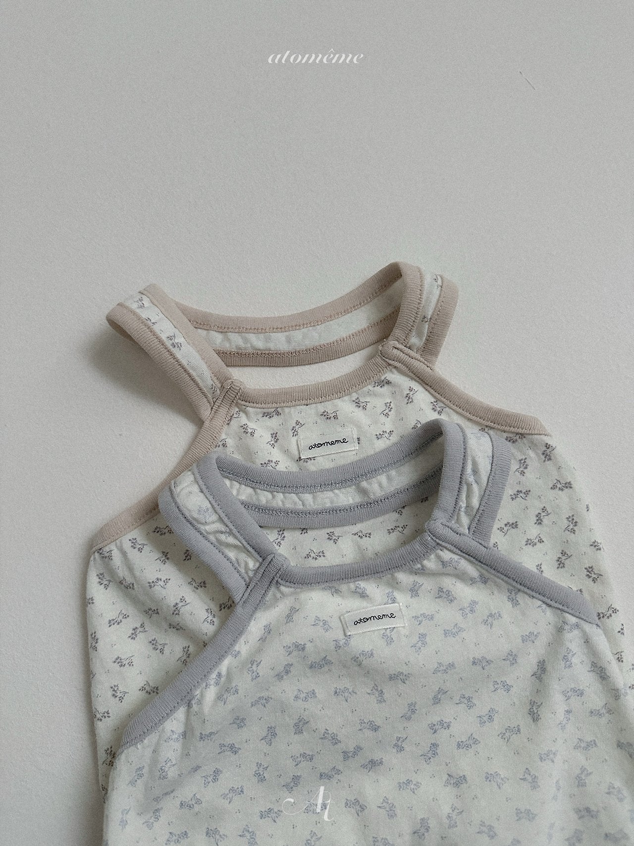 ［atomeme］Rene flower halter-neck tops