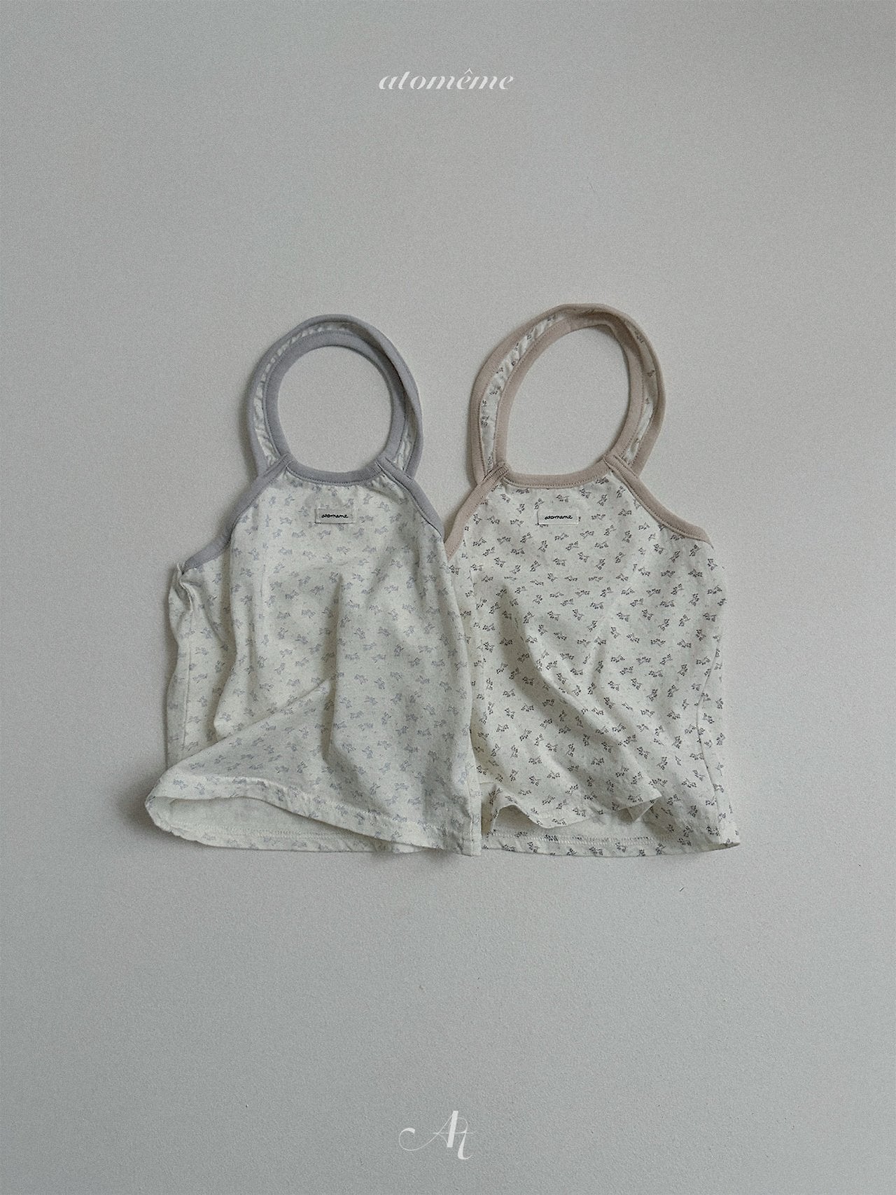 ［atomeme］Rene flower halter-neck tops