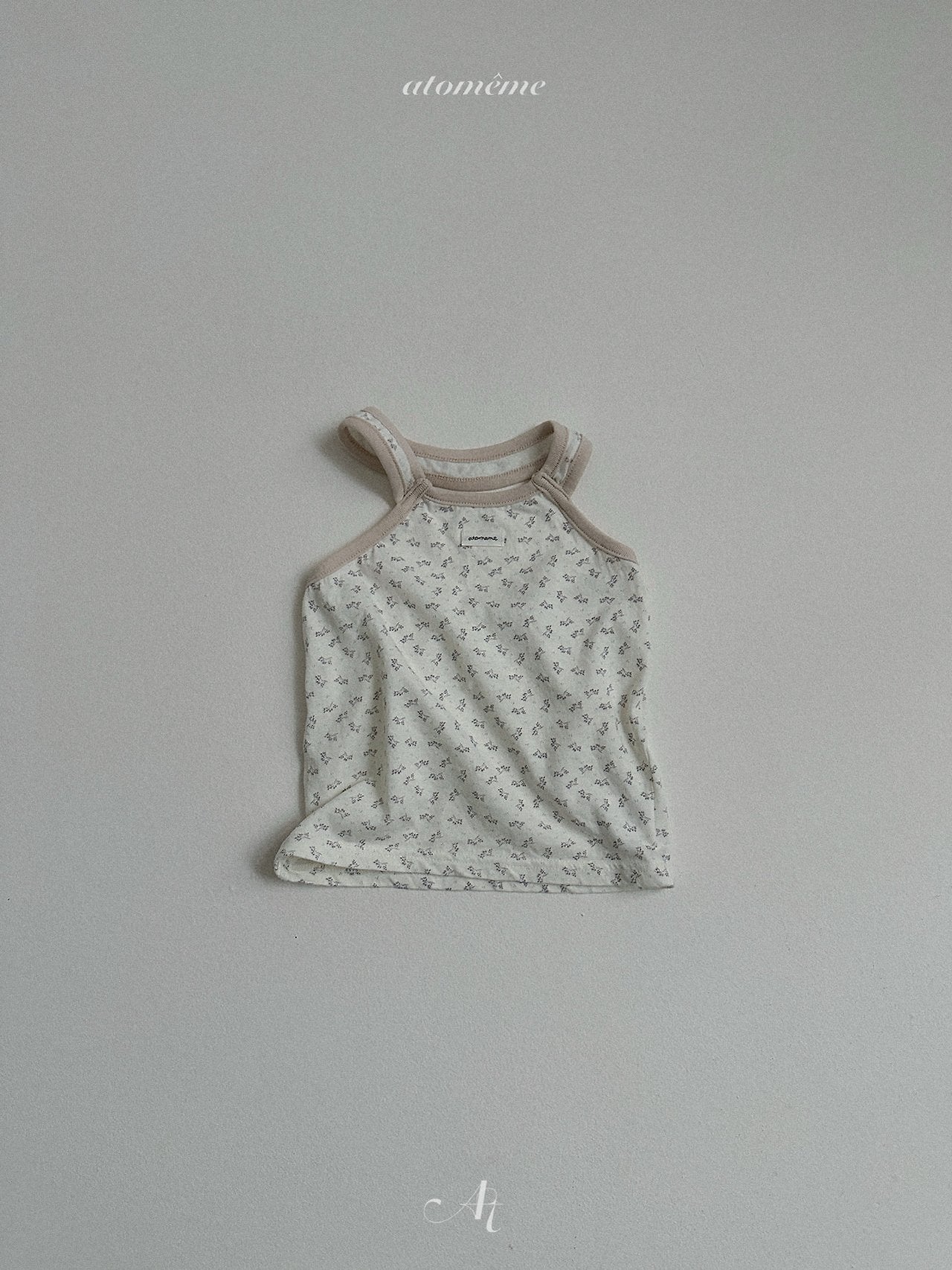 ［atomeme］Rene flower halter-neck tops