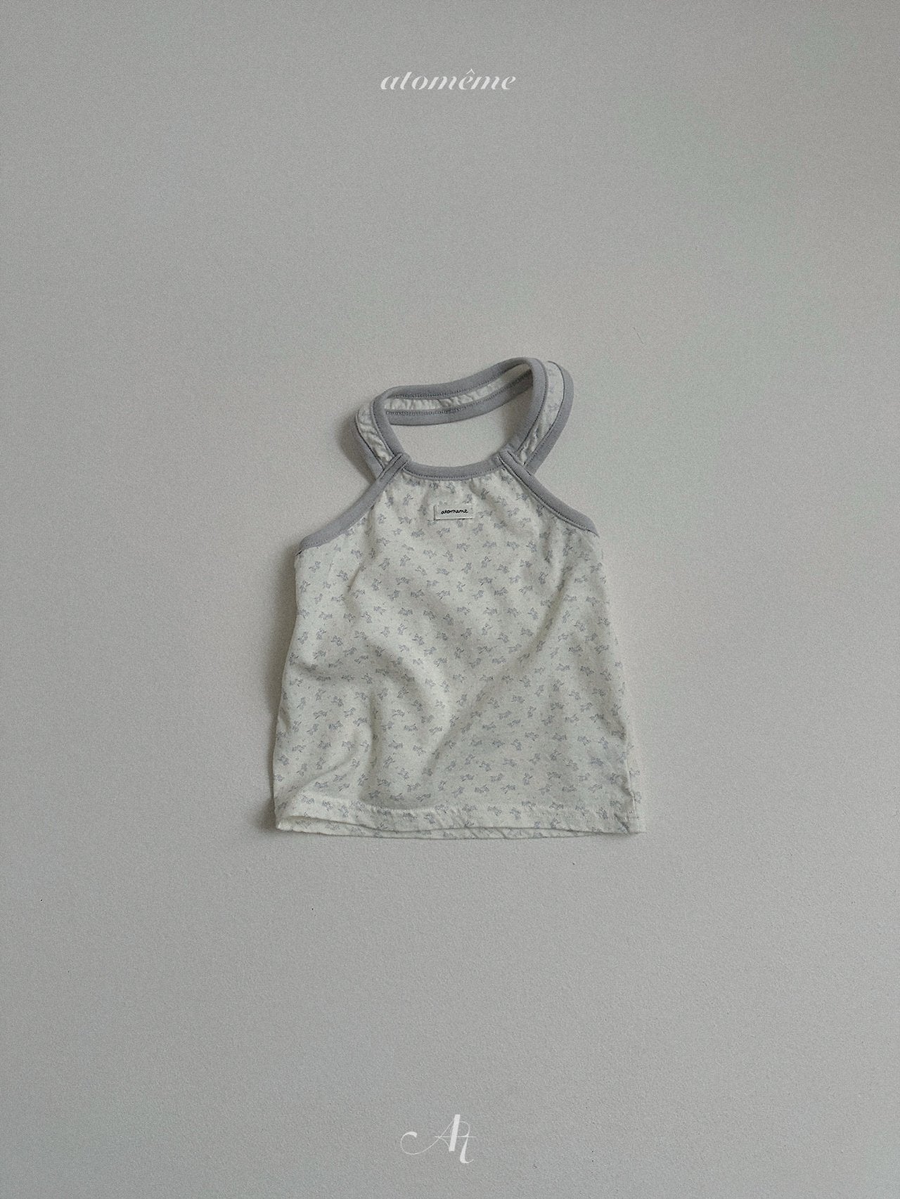 ［atomeme］Rene flower halter-neck tops