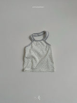 ［atomeme］Rene flower halter-neck tops