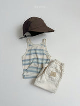 ［minirobe］Judy stripe camisole