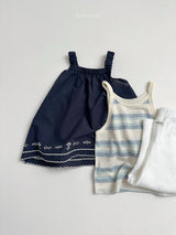 ［minirobe］Judy stripe camisole