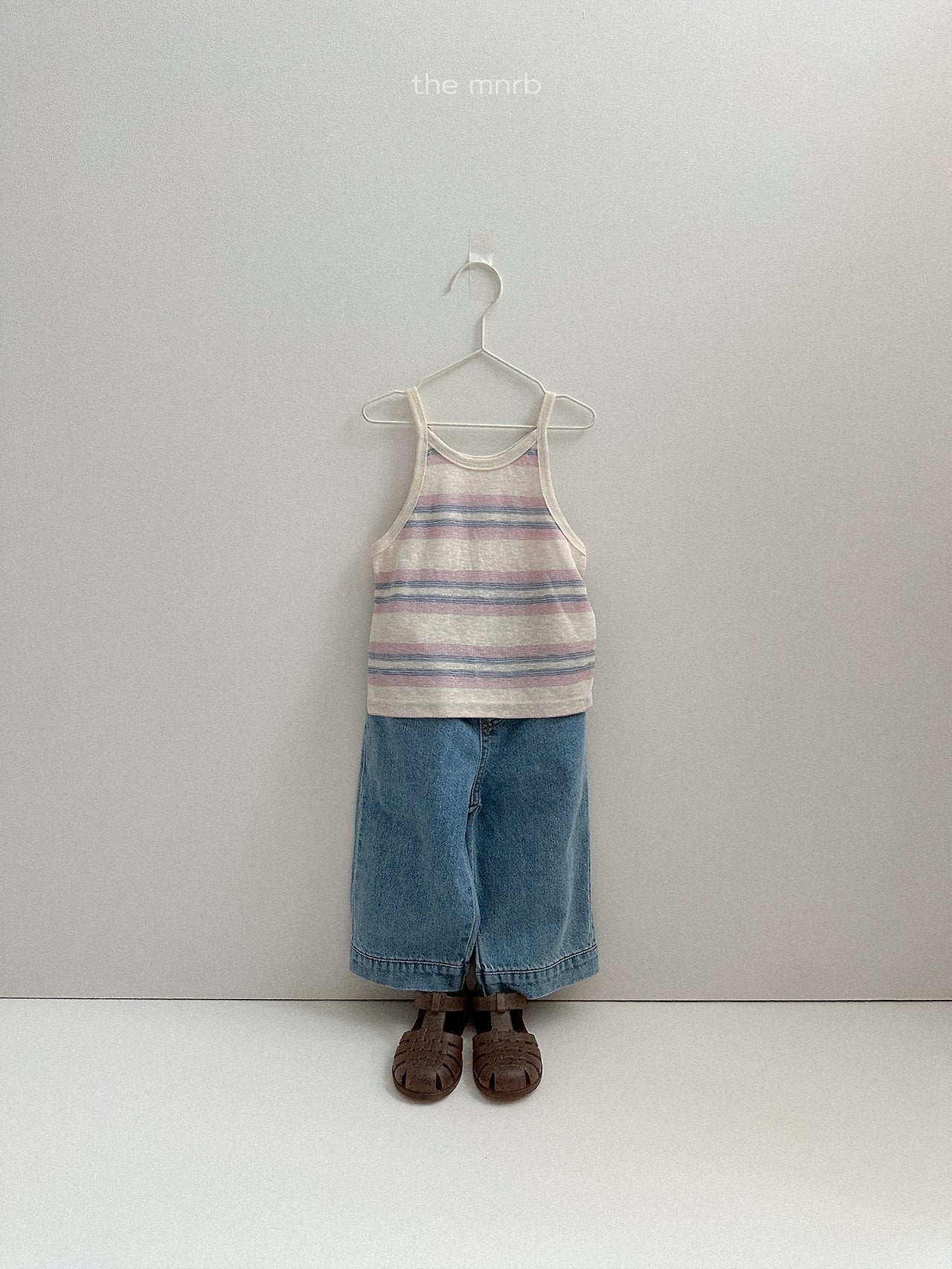 ［minirobe］Judy stripe camisole