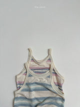 ［minirobe］Judy stripe camisole
