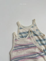 ［minirobe］Judy stripe camisole