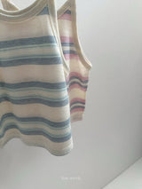 ［minirobe］Judy stripe camisole