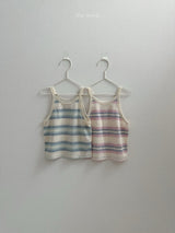 ［minirobe］Judy stripe camisole