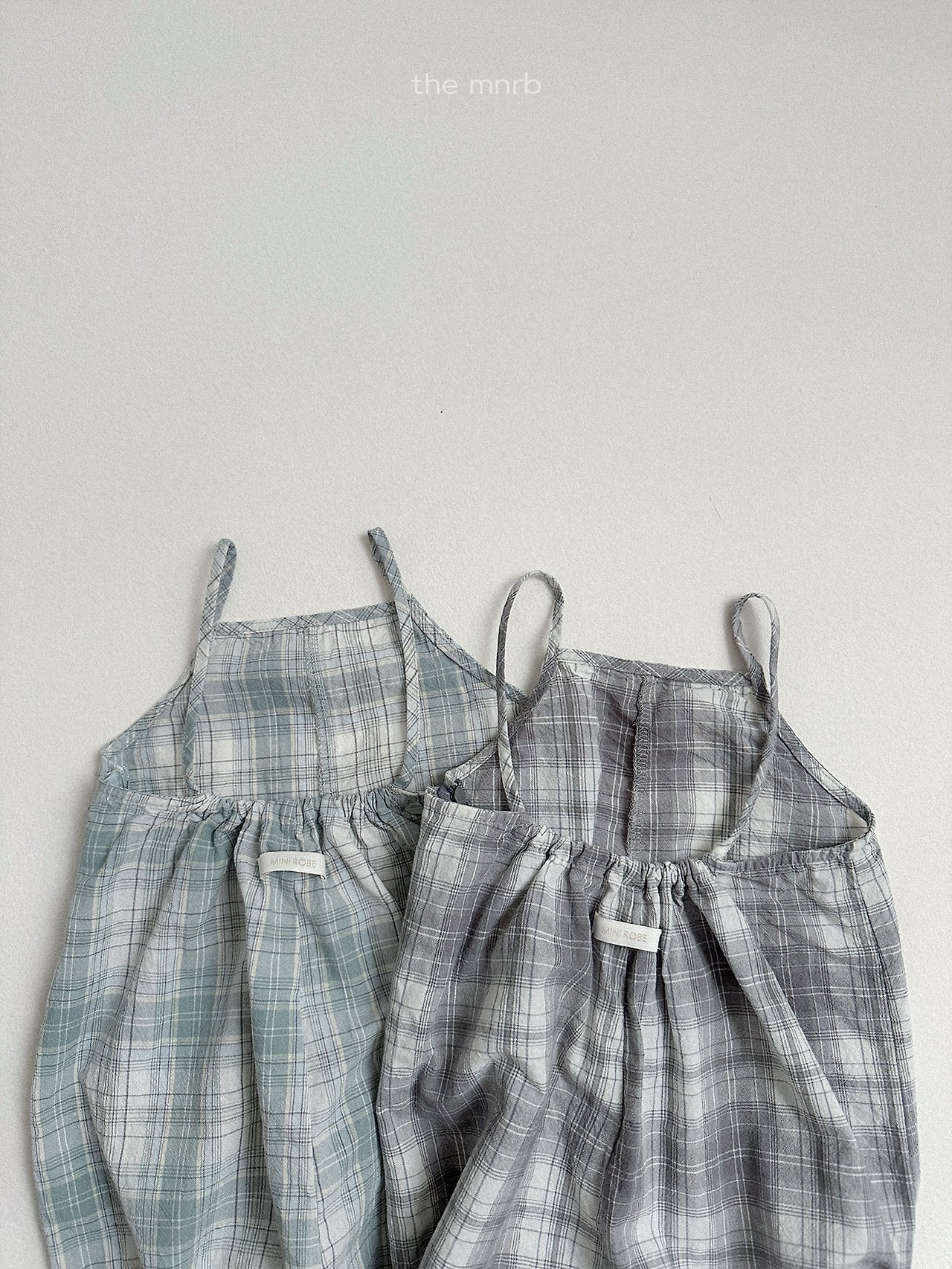 ［minirobe］Candy checkered overalls