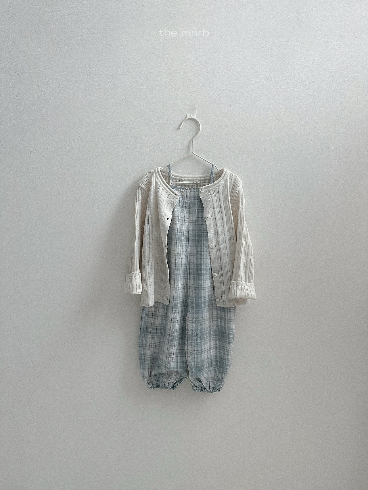 ［minirobe］Candy checkered overalls