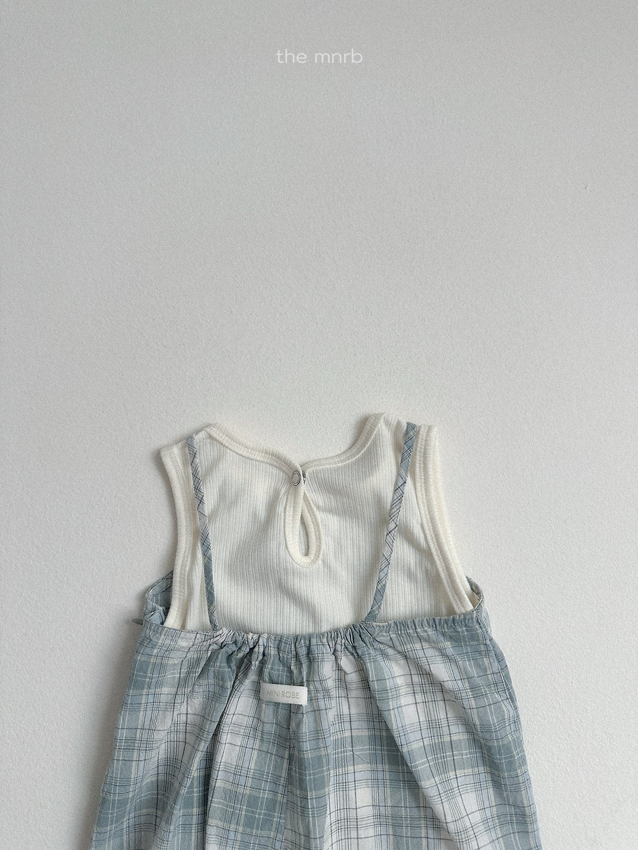 ［minirobe］Candy checkered overalls