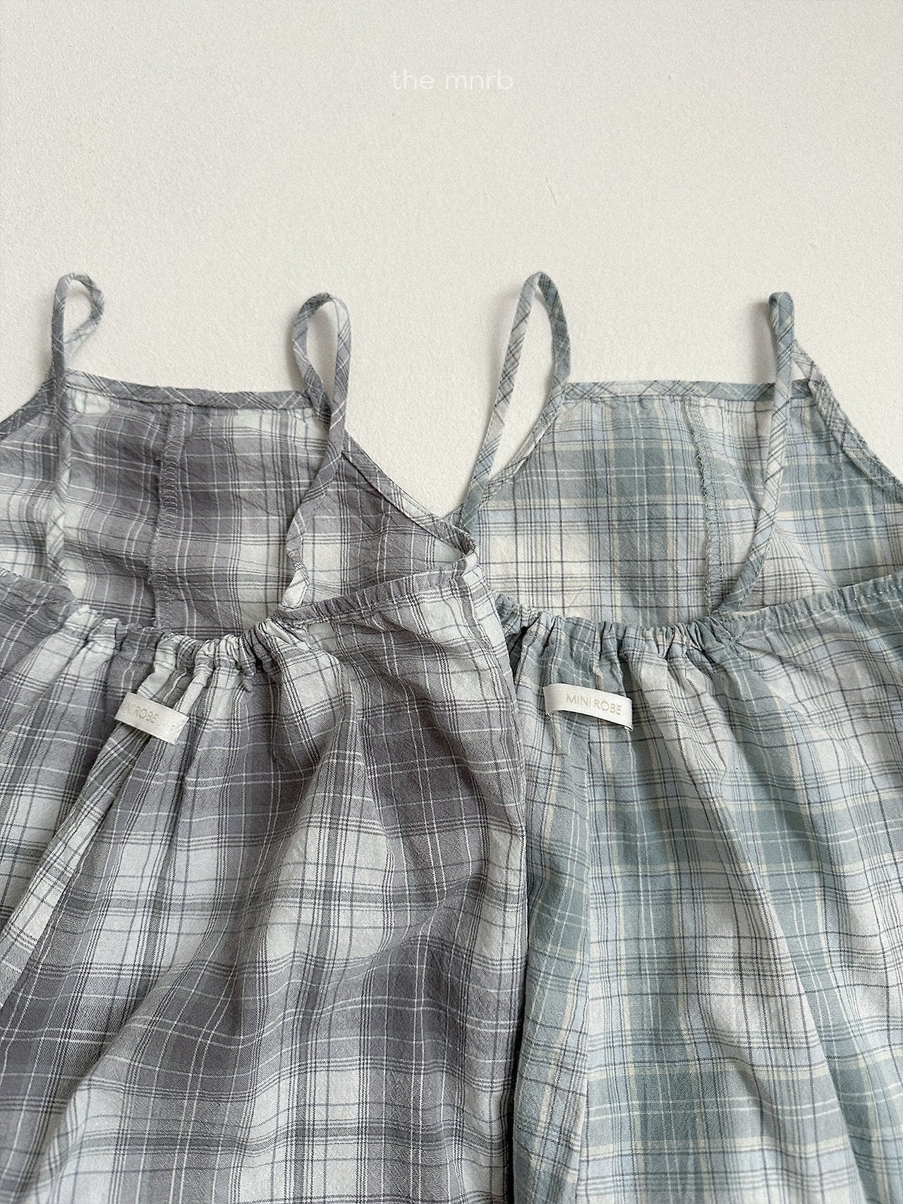 ［minirobe］Candy checkered overalls
