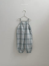［minirobe］Candy checkered overalls