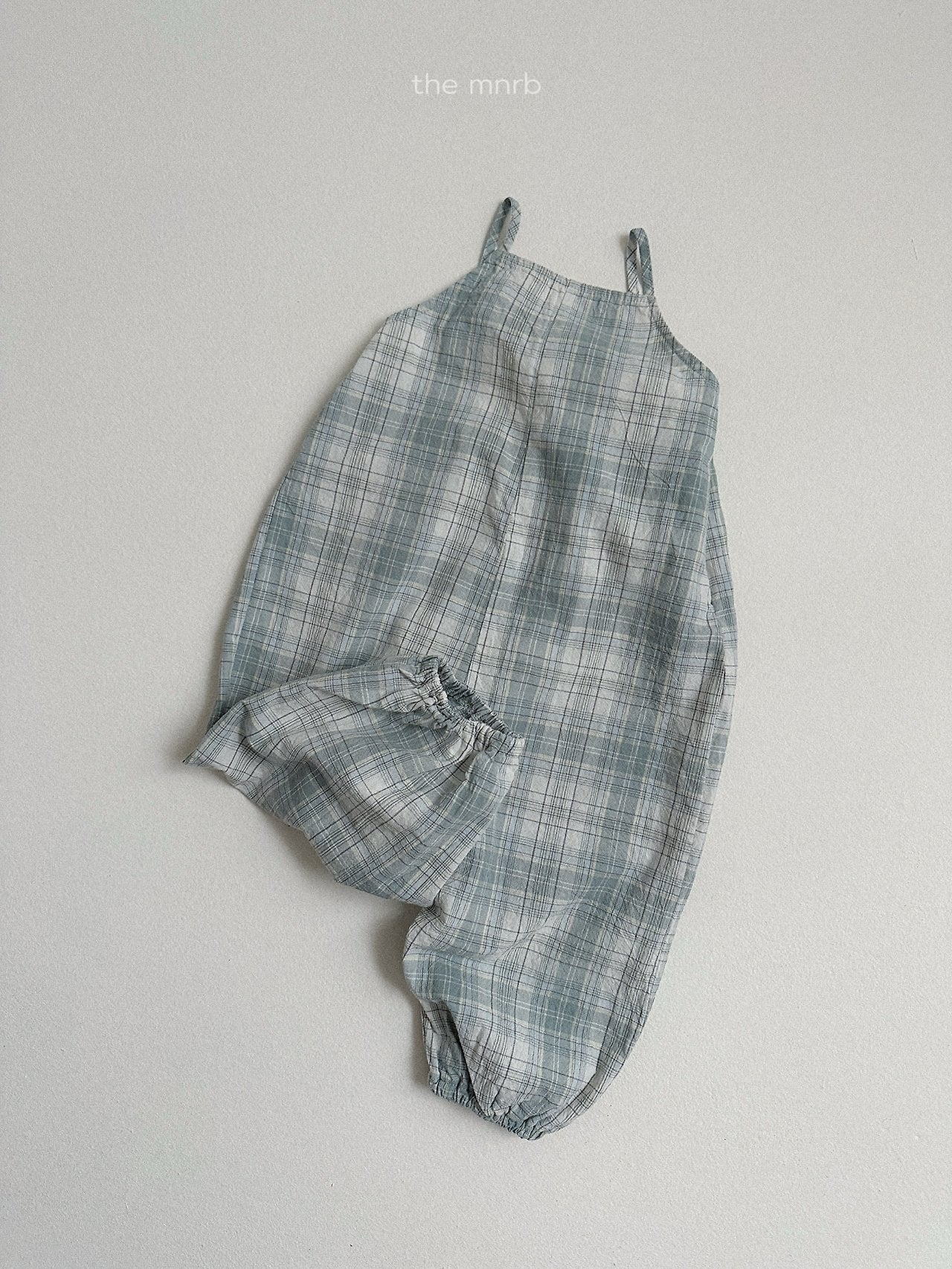 ［minirobe］Candy checkered overalls